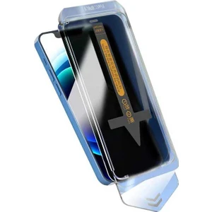 Kny Apple Iphone 15 Pro Max Için Kolay Takma Aparatlı 5d Yanlardan Görünmeyen Privacy Cam Ekran Koruyucu