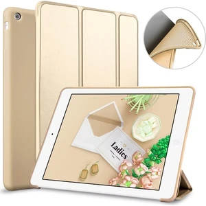 Apple iPad 8.nesil 10.2 Inç Yatay Standlı Arka Silikon Güçlü Mıknatıslı Uyku Modlu Silikon Smart Kılıf (Model A2270,A2428,A2429,A2430)