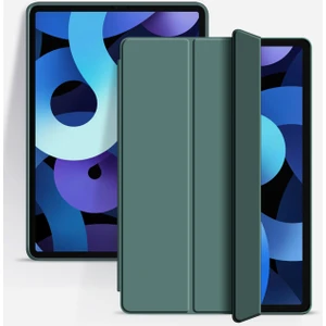 Apple iPad Air 4 10.9 2020 (4.nesil) Kılıf Yatay Standlı Arka Silikon Güçlü Mıknatıslı Uyku Modlu Silikon Smart Kılıf (Model A2316,A2324,A2325,A2072)