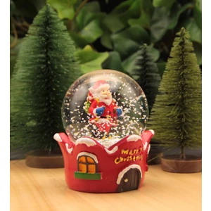 Hediye Biziz Yılbaşı Noel Kar Küresi Merry Christmas
