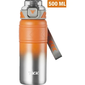 Tkk 500 ml Çelik Termos Çift Kullanım Pipetli/rahat Içim -12/24 Sıcak-Soğuk- Yalıtım -2022500ML