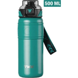 Tkk 500 ml Çelik Termos Çift Kullanım Pipetli/rahat Içim -12/24 Sıcak-Soğuk- Yalıtım -2022500ML