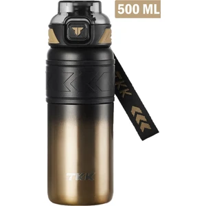 Tkk 500 ml Çelik Termos Çift Kullanım Pipetli/rahat Içim -12/24 Sıcak-Soğuk- Yalıtım -2022500ML