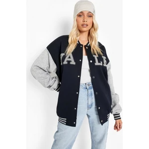 Oversize Yale Bomber Kolej Ceket