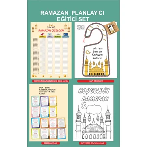 Ramazan Planlayıcı Eğitici Set Çocuklara Özel Dua Etkinlik