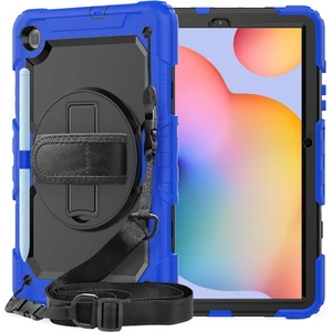 Samsung Galaxy Tab S6 Lite Kılıf Yatay ve Dikey Standlı Askılı Zırh Özellikli Pars Defender Kılıf (Model SM-P610,T615,T617)
