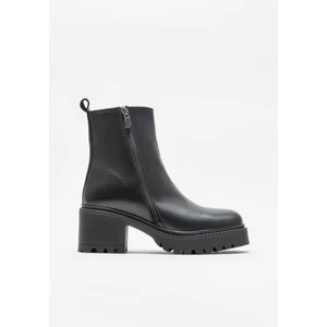 Siyah Deri Kadın Günlük Bot