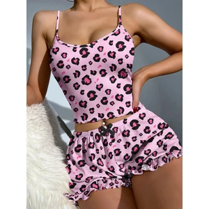 Rasa Home Wear Bonjour Ip Askılı Şortlu Pijama Takımı Kaşkorse Dzrn