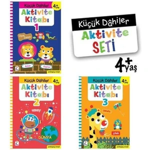 Küçük Dahiler Aktivite Seti 4+ Yaş  3 Kitap Takım