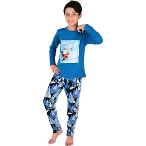 Cillop Butik Erkek Çocuk Colorado %100 Pamuk Penye Pijama Takımı