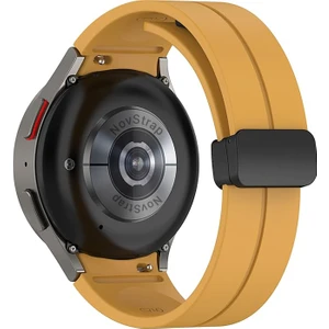 Samsung Galaxy Watch 4 5 Pro 6 7 Fe 40 42 43 44 45 46 47 Mm Uyumlu Kordon Magnet Toka Silikon Kayış