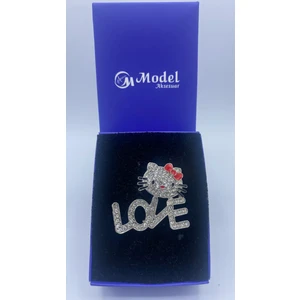 Arven Model Aksesuar Love Kitty Broş