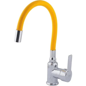 Sarı Oynar Başlıklı Lavabo Mutfak Batarya Başlığı Sarı Kubar 1. Kalite Tasarruflu Musluk Başlığı