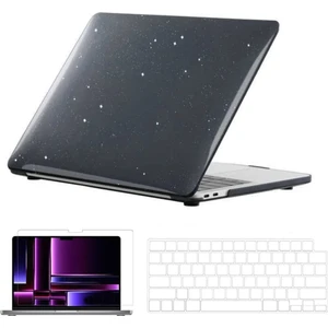 Nezih Case Macbook Pro 16 Inç M3 / M3 Pro / M3 Max A2991 Uyumlu Tam Koruma Kılıf + Şeffaf Klavye Kılıfı + Film