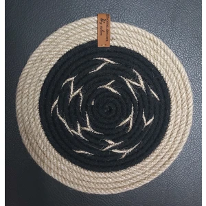 Home Decors By Özlem 2'li Nihale Hasır El Yapımı Mutfak Aksesuar Tarz Moda Yemek Sofra Altlık - 22X22CM