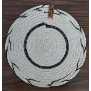 Home Decors By Özlem 2'li Nihale Hasır El Yapımı Mutfak Aksesuar Tarz Moda Yemek Sofra Altlık - 22X22CM