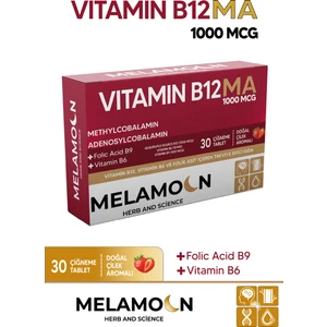 Vitamin B12, Vitamin B6 ve Folik Asit Içeren Takviye Edici Gıda. 1000MCG Vitamin B12