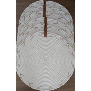 Amerikan Servis Supla Takımı Tabak Altlığı Mutfak Hasır Sepet Sunum Hediye 33X33CM