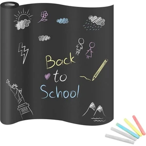 Büyük Boy Kendinden Yapışkanlı Rulo Kara Tahta Sticker Blackboard Siyah Okul Iş Için Yazı Tahtası
