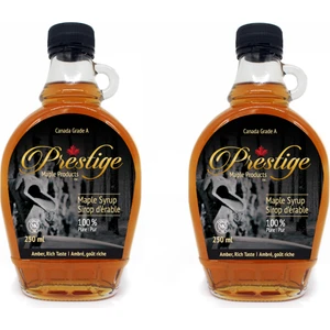 Akçaağaç Maple Şurubu 2 x 250 ml (330 Gr) – En Yüksek Kalite - Amber Canada Grade A Maple Syrup