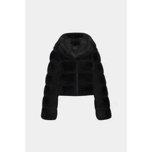 AÇELYAOKCU Premium Kapüşonlu Kadın Rex Suni Kürk Ceket