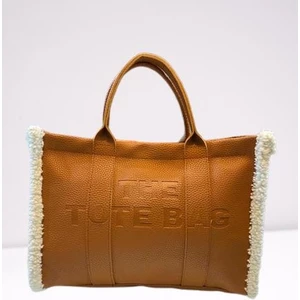 The Tote Bag Peluş Askılı Kadın El ve Omuz Çantası