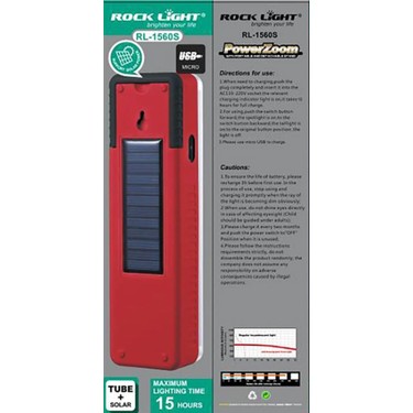 ROCK LED Tube + Güneş Panelli Solar Isıldak RL1560S Fiyatı