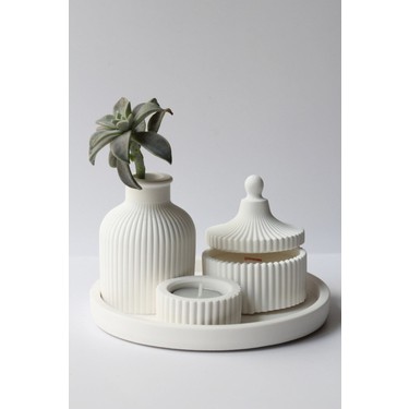 Home Art Plus Beyaz Renk özel Tasarım Kokulu Mum ve Vazo Fiyatı
