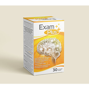 Exam Plus Balık Yağı, Multivitaminler,  Standardize Ginkgo Biloba- Radiola Kök