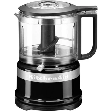 KitchenAid Mini Mutfak Robotu 240 W 0,9 Lt – Kompakt Hafif Tasarım, 2 Hız, Onyx Black, Bulaşık