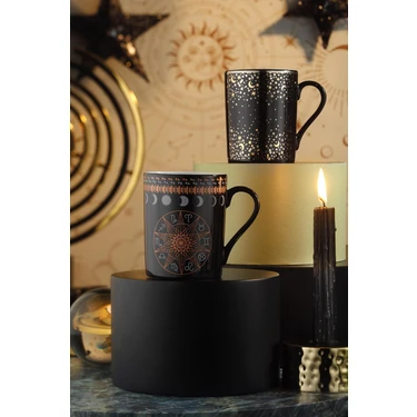 Kütahya Porselen Cosmic Love Forest 2 Parça Mug