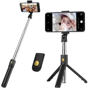 K07 Masaüstü Tripod Kumandalı Selfie Çubuğu Bluetooth Selfi 70