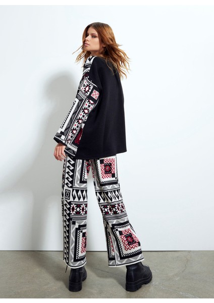 Yüksek Bel Normal Çok Renkli Kadın Pantolon PTKD03074 fiyatları