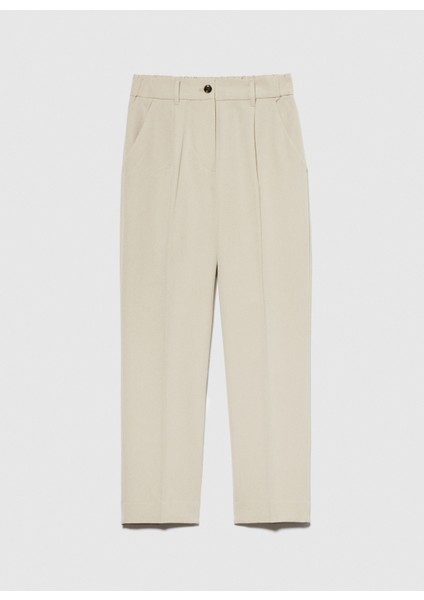 Normal Bel Jogger Vizon Kadın Pantolon 4KVXL5CM7