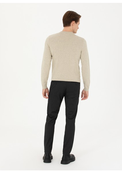 Normal Bel Normal Paça Slim Fit Siyah Erkek Pantolon Gısse fırsatları