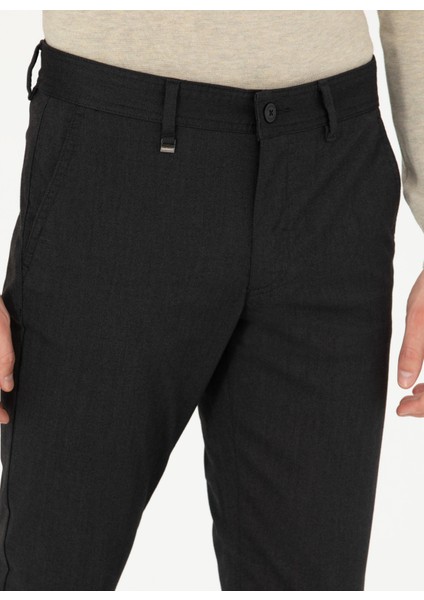 Normal Bel Normal Paça Slim Fit Siyah Erkek Pantolon Gısse indirimleri
