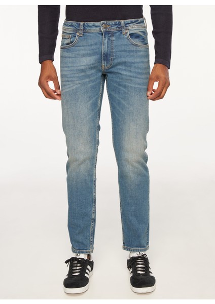 Fred Mello Normal Bel Normal Paça Slim Fit Açık Mavi Erkek Denim Pantolon FM23W28PD fiyatları