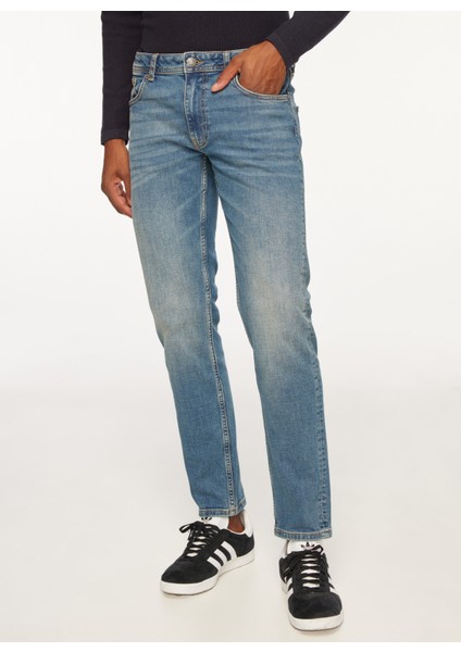Fred Mello Normal Bel Normal Paça Slim Fit Açık Mavi Erkek Denim Pantolon FM23W28PD modelleri