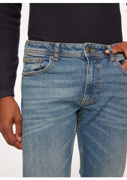 Fred Mello Normal Bel Normal Paça Slim Fit Açık Mavi Erkek Denim Pantolon FM23W28PD fırsatları