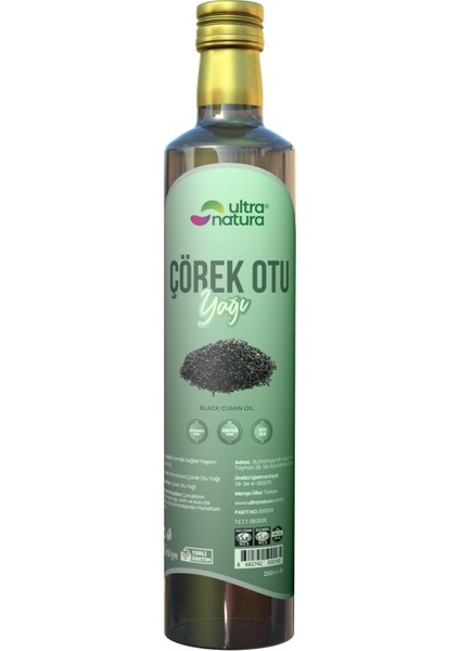 Ultra Natura Çörek Otu Yağı 250 ml