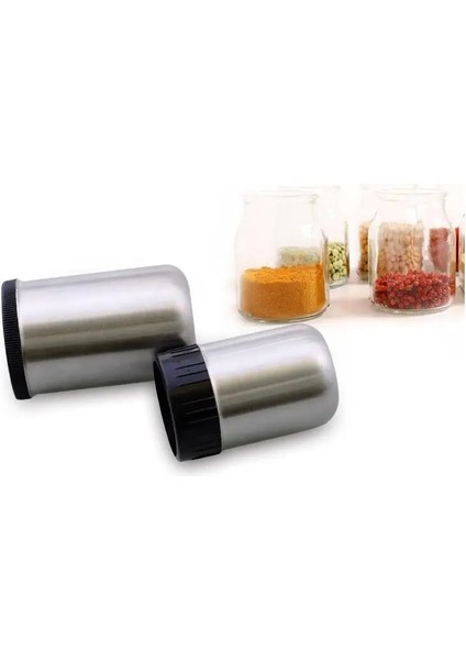 Küçük 1 Delik 1 Pc Paslanmaz Çelik Manyetik Baharat Pot Tuzluk Tuz Biber Baharat Cruet Çeşni Kutusu Pişirme Şişe Mutfak Aracı Jo 1078 (Yurt Dışından)