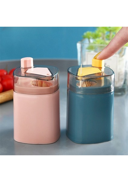 Açık Gri Pres Tipi Kürdan Otomatik Olarak Açılır Ev Oturma Odası Kavanoz Taşınabilir Kürdan Tutucu Kürdan Kutusu Kürdan Tutucu (Yurt Dışından) fırsatları