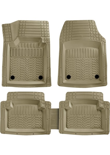 Citron C4 Cactus Uyumlu 4d Havuzlu Paspas Premium Model Bej