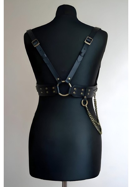 Mlvx Zincir Detaylı Şık Tarz Kemer, Omuz ve Sırt Kemer - 908 Blsm