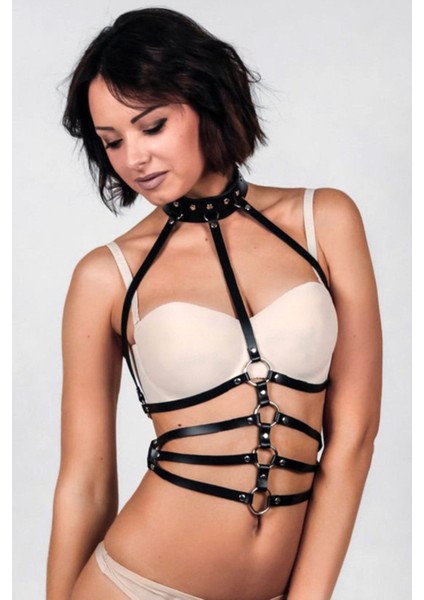 Mlvx Şık ve Deri Harness - 749 Blsm