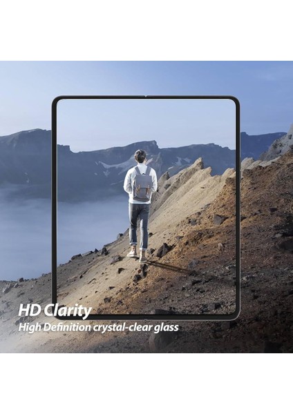 Samsung Galaxy Z Fold 5 Ekran Cam Koruyucu Film 360 Hizalama Oturtma Aparatlı Oturt Çek Easy Body