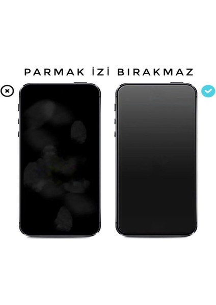 iPhone 8 Siyah Mat Hayalet Esnek Kırılmaz Seramik Ekran Koruyucu