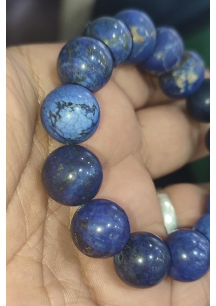 Lapis Taşı 18 mm Natural Doğaltaş Bileklik