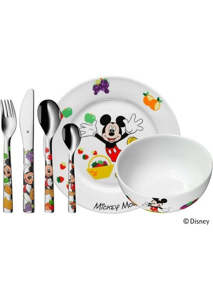 Çocuk Yemek Seti 6'lı Mickey Mouse