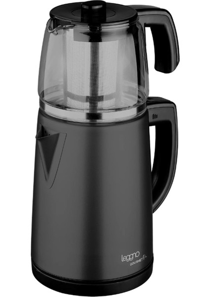 GRM102GTMBK Gourmet Pro Cam Demlikli Çay Makinesi Siyah